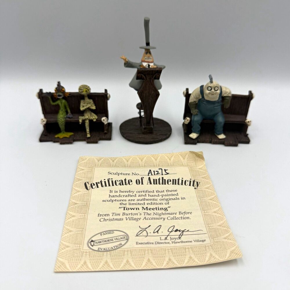 Hawthorne Village Disney Nightmare Before Christmas Town Meeting COA 2006